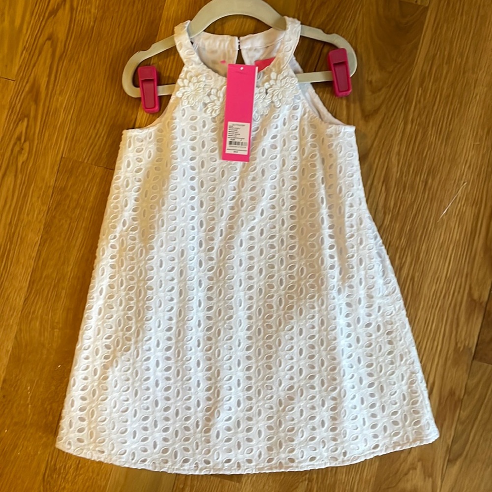 NWT Lilly White Lace Halter Dress